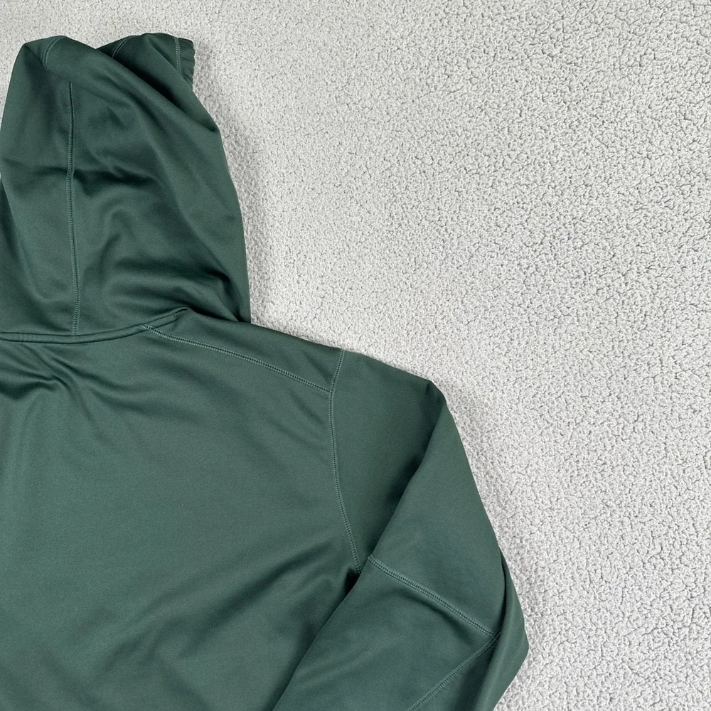 Nike Therma Fit Michigan State Football Hoodie Men 2XL Green Logo Pullover